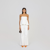 Charlotte Puffy Top in White