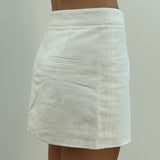 The Alias Mini Skirt in White