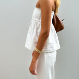 The Charlotte Puffy Top in White