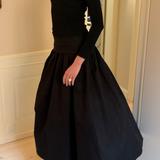 Frenchie Forever Turtle Neck in Black