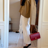 Liz Plaid Cuff Coat in Burnt Butter