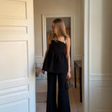 Bianca Quilted Top in Black