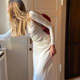 Frenchie Forever Turtle Neck in White