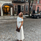 The Madison Ave Maxi Skirt White