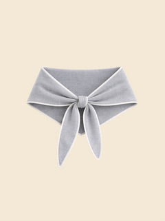 Sœur sweater tie in grey and white

