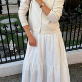 Minke Maxi Dress in White by The Waiting Room